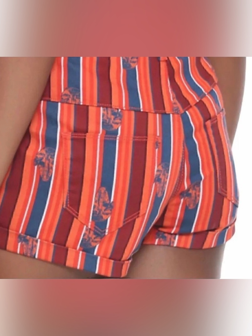 Her Universe Star Wars Solo Striped High-Waisted Shorts Junior 5 - Picture 3 of 7